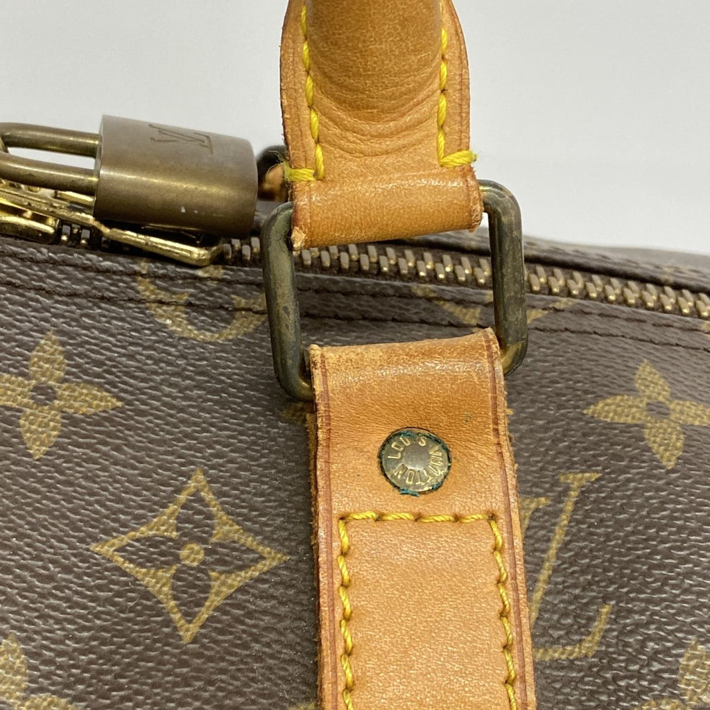 Louis Vuitton Boston Bag Monogram Keepall Bandouliere 55 Brown — view 8