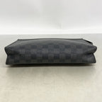 Louis Vuitton Clutch Damier Graphite Pochette Voyage MM Black Gray — view 3