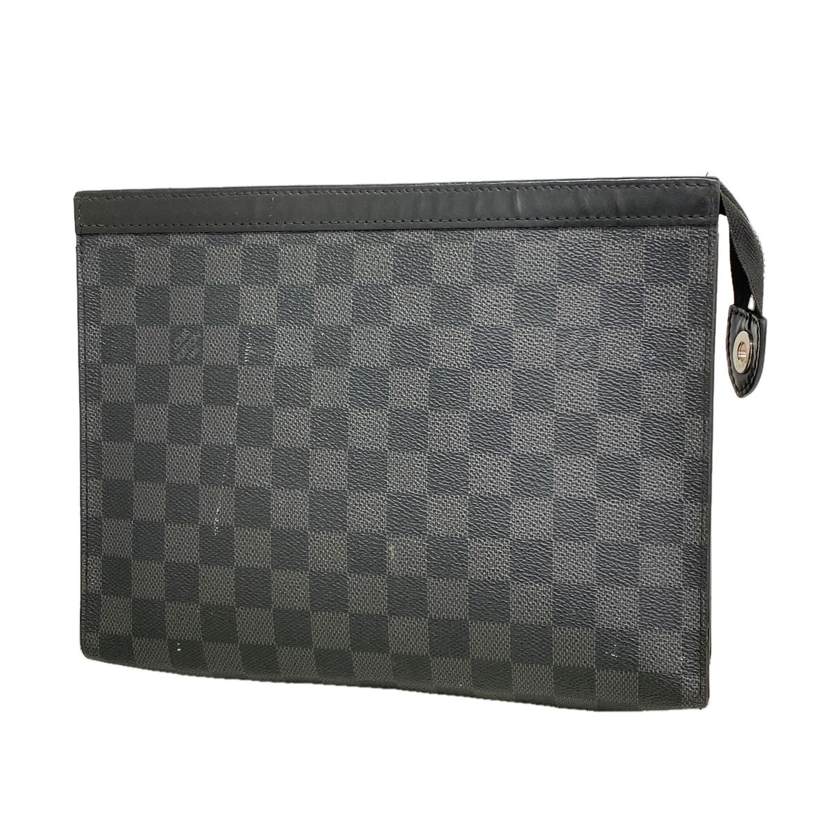 Louis Vuitton Clutch Damier Graphite Pochette Voyage MM Black Gray