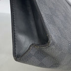 Louis Vuitton Clutch Damier Graphite Pochette Voyage MM Black Gray — view 7