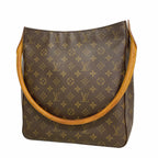 Louis Vuitton Shoulder Bag Monogram Looping GM Brown