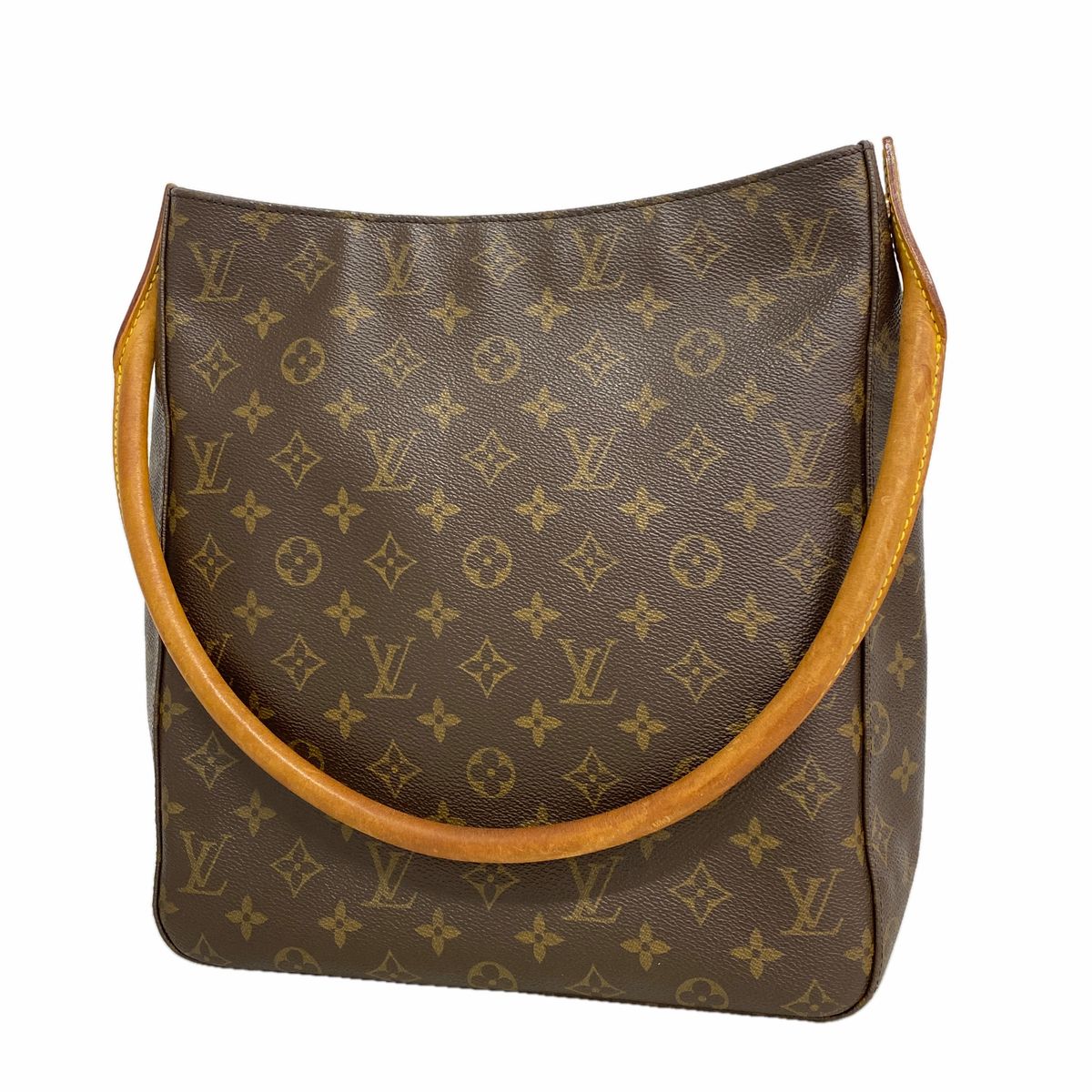 Louis Vuitton Shoulder Bag Monogram Looping GM Brown