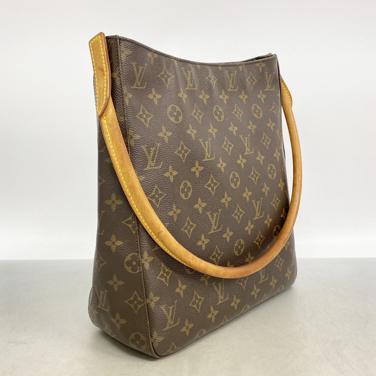 Louis Vuitton Shoulder Bag Monogram Looping GM Brown — view 2