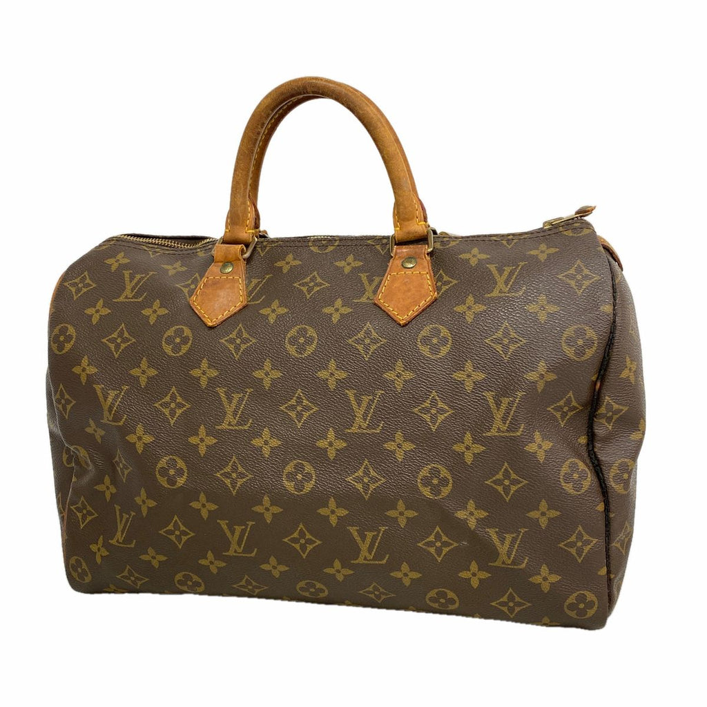 Louis Vuitton Monogram Speedy 35 Brown Handbag