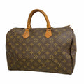 Louis Vuitton Monogram Speedy 35 Brown Handbag