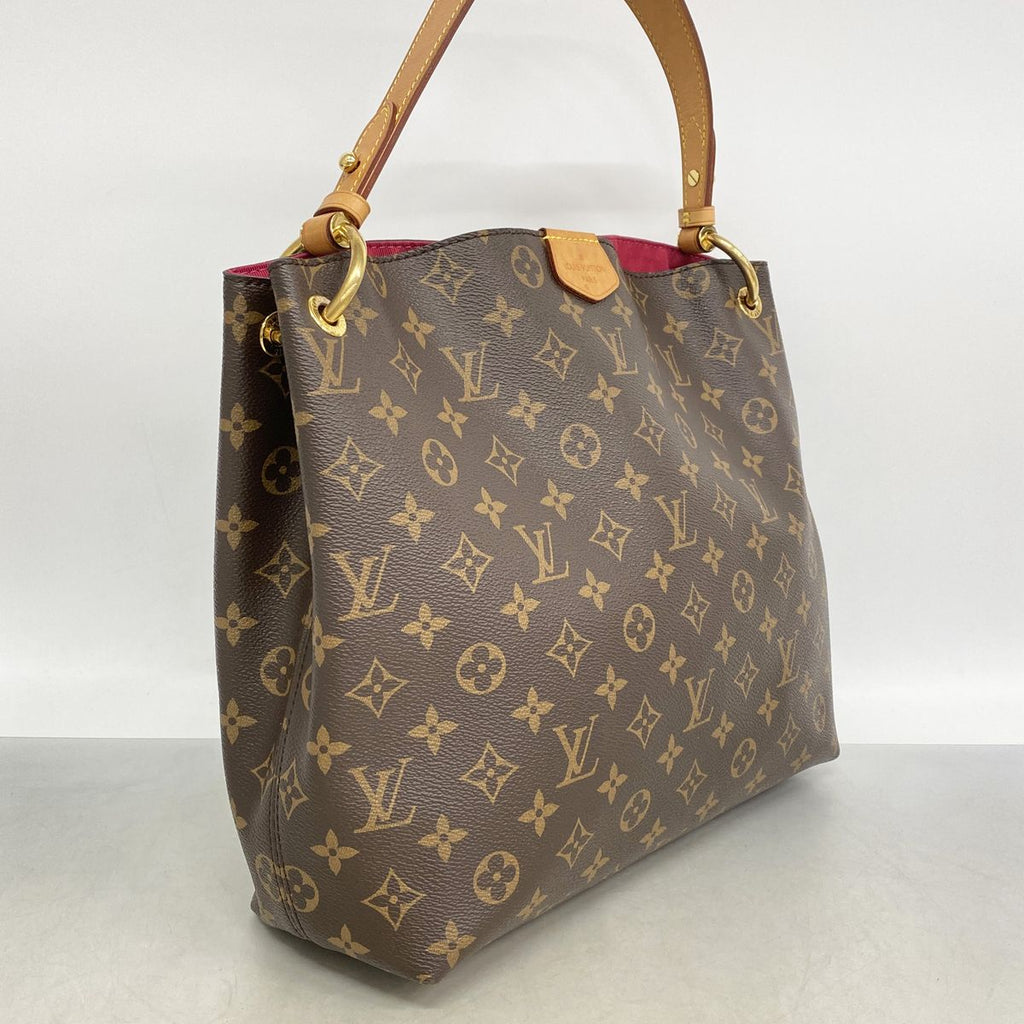 Louis Vuitton Shoulder Bag Monogram Gray Souffle PM Pivoine — view 2