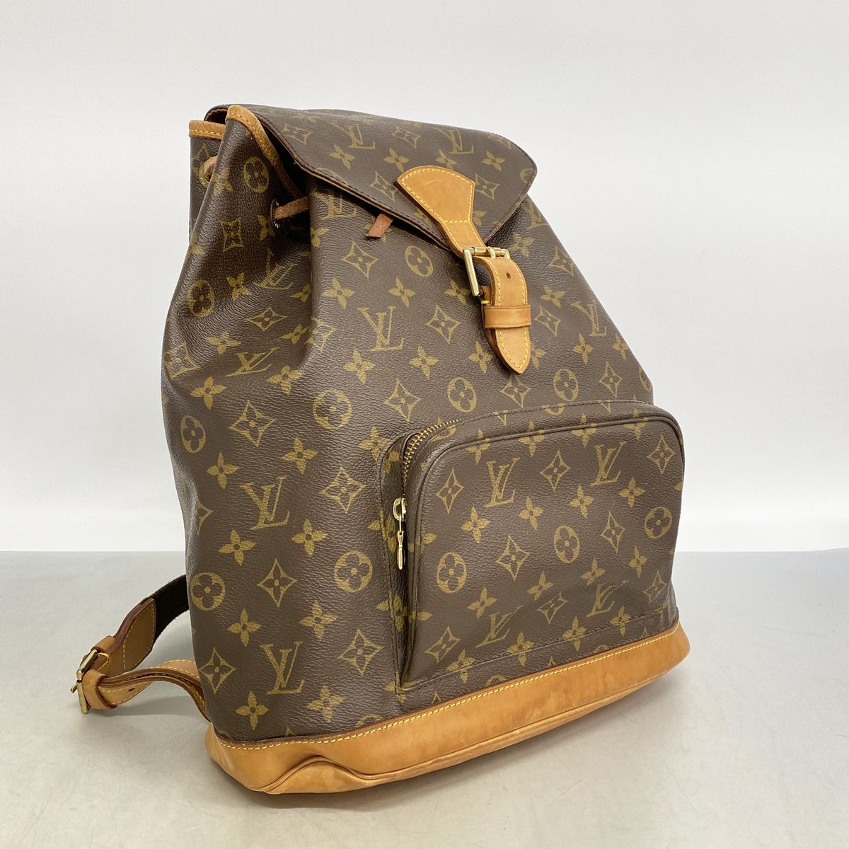 Louis Vuitton Backpack Monogram Montsouris GM Brown — view 2