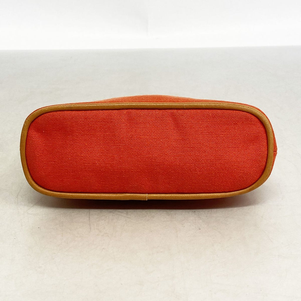 Hermes Pouch Bolide Canvas Orange Silver — view 3
