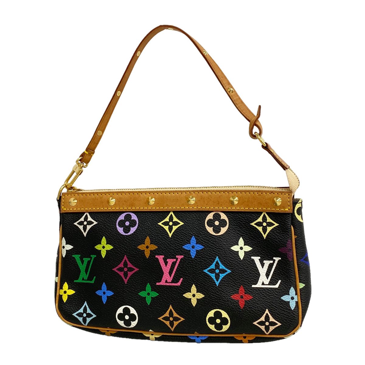 Louis Vuitton Pouch Monogram Multicolor Pochette Accessory Soir Noir