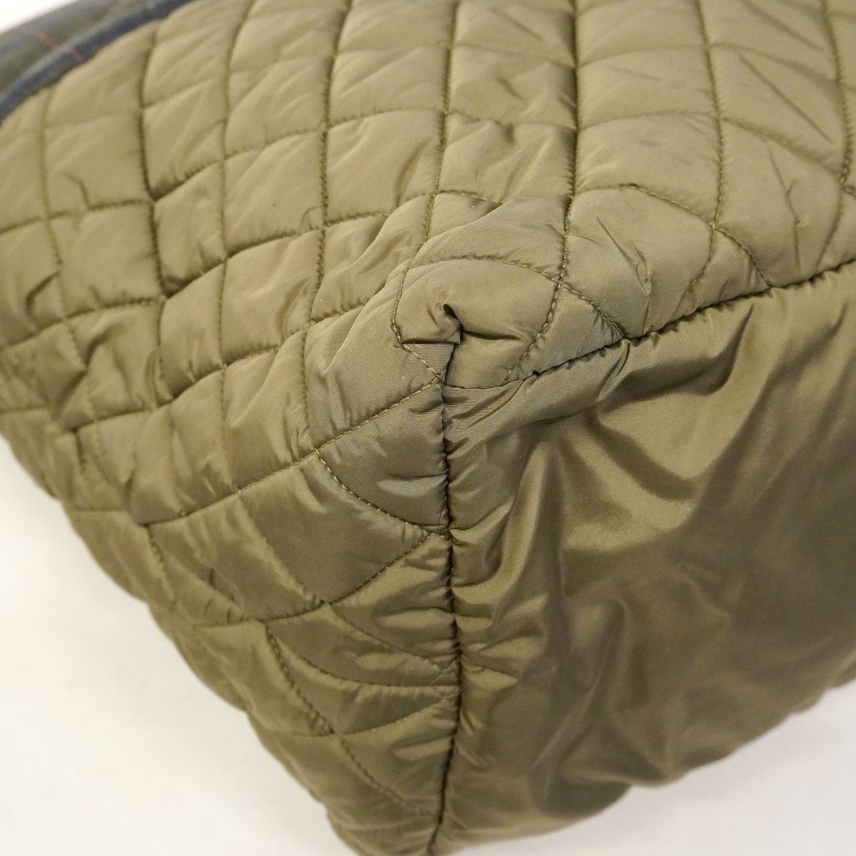 Chanel Coco Cocoon Nylon Khaki Silver Handbag — view 6
