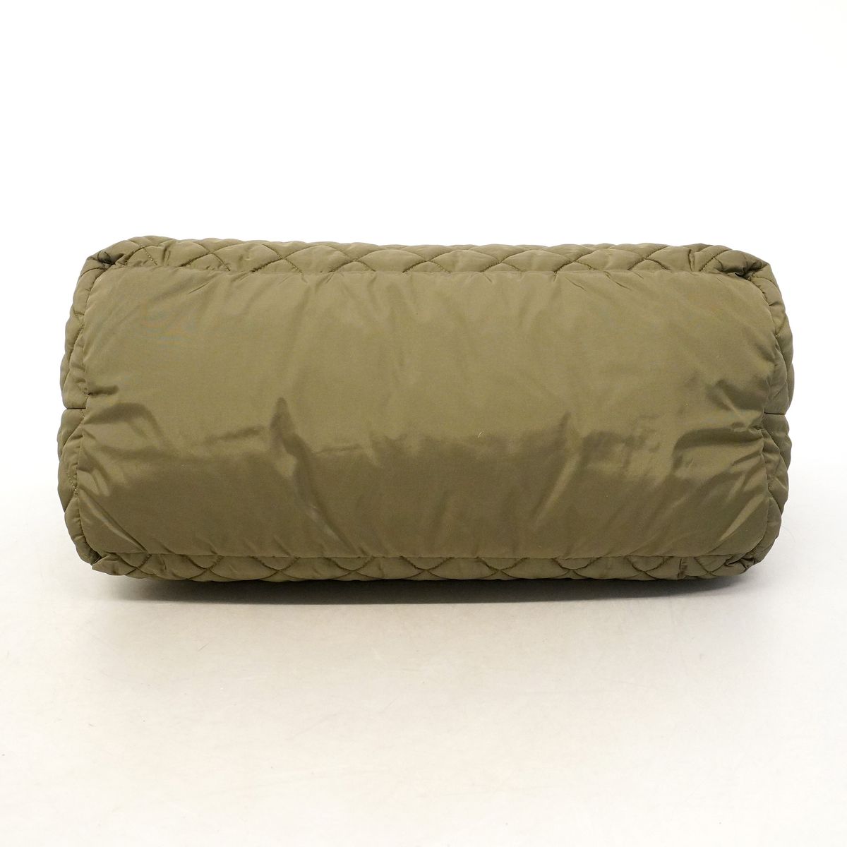 Chanel Coco Cocoon Nylon Khaki Silver Handbag — view 3