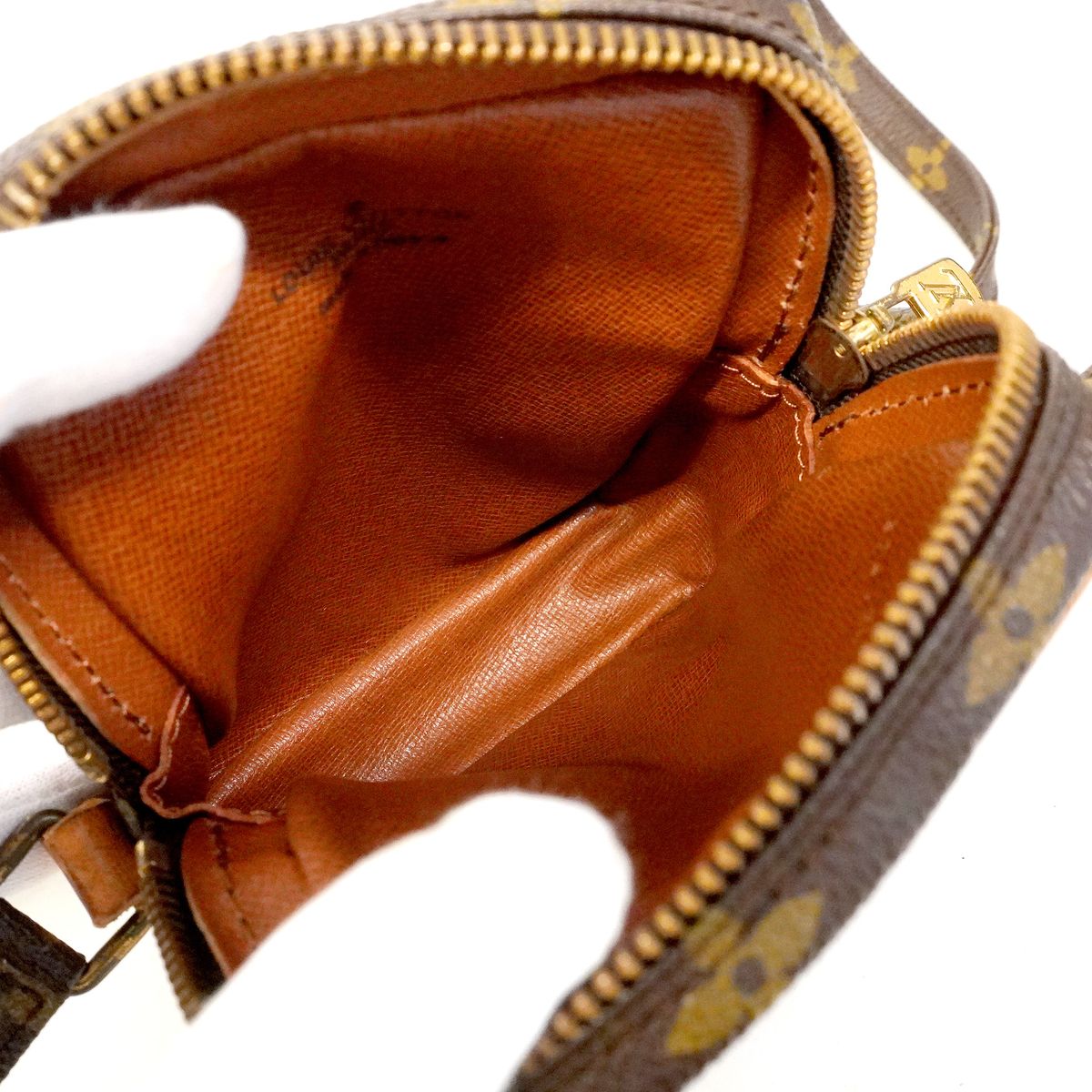 Louis Vuitton Shoulder Bag Monogram Mini Danube Brown — view 4