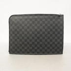Louis Vuitton Clutch Damier Graphite Poche Document Black — view 8