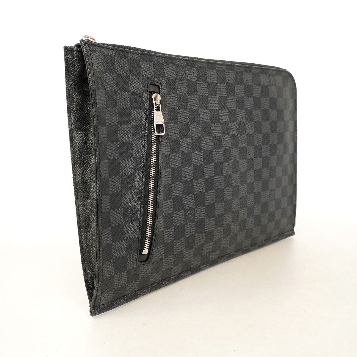 Louis Vuitton Clutch Damier Graphite Poche Document Black — view 2