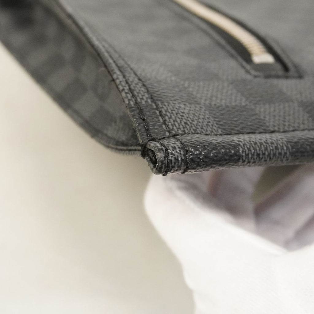 Louis Vuitton Clutch Damier Graphite Poche Document Black — view 6