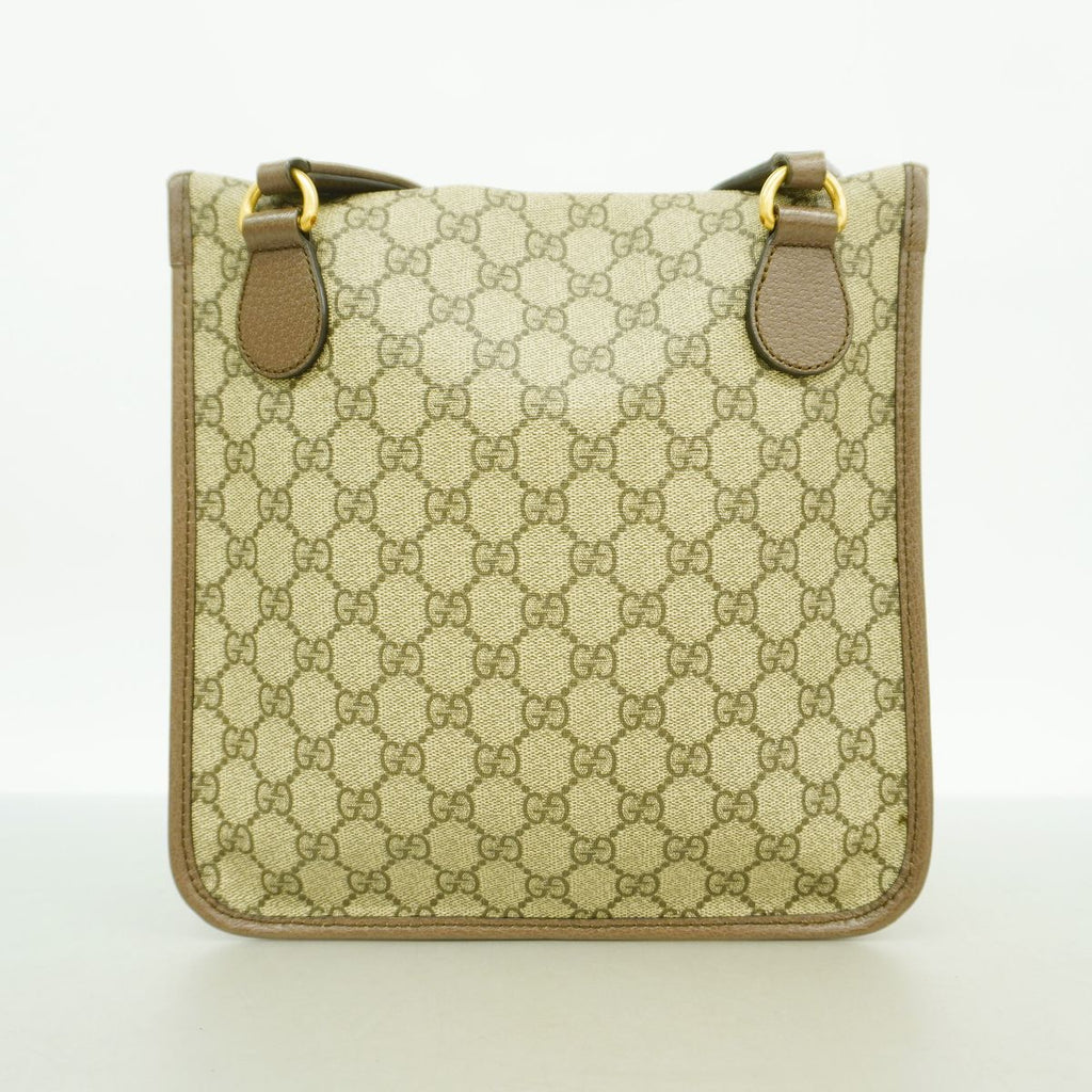 Gucci Shoulder Bag GG Supreme Beige Gold — view 8