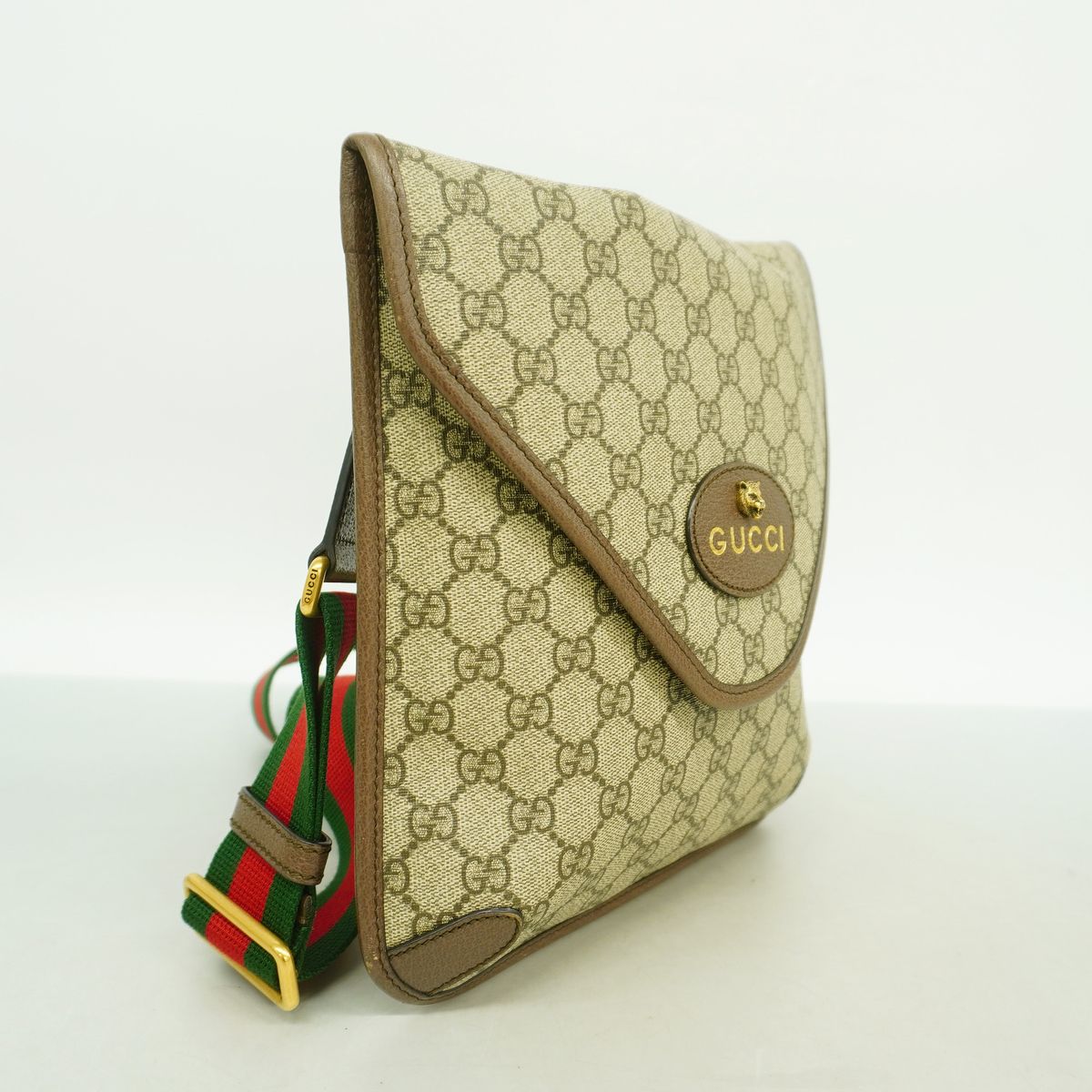 Gucci Shoulder Bag GG Supreme Beige Gold — view 2