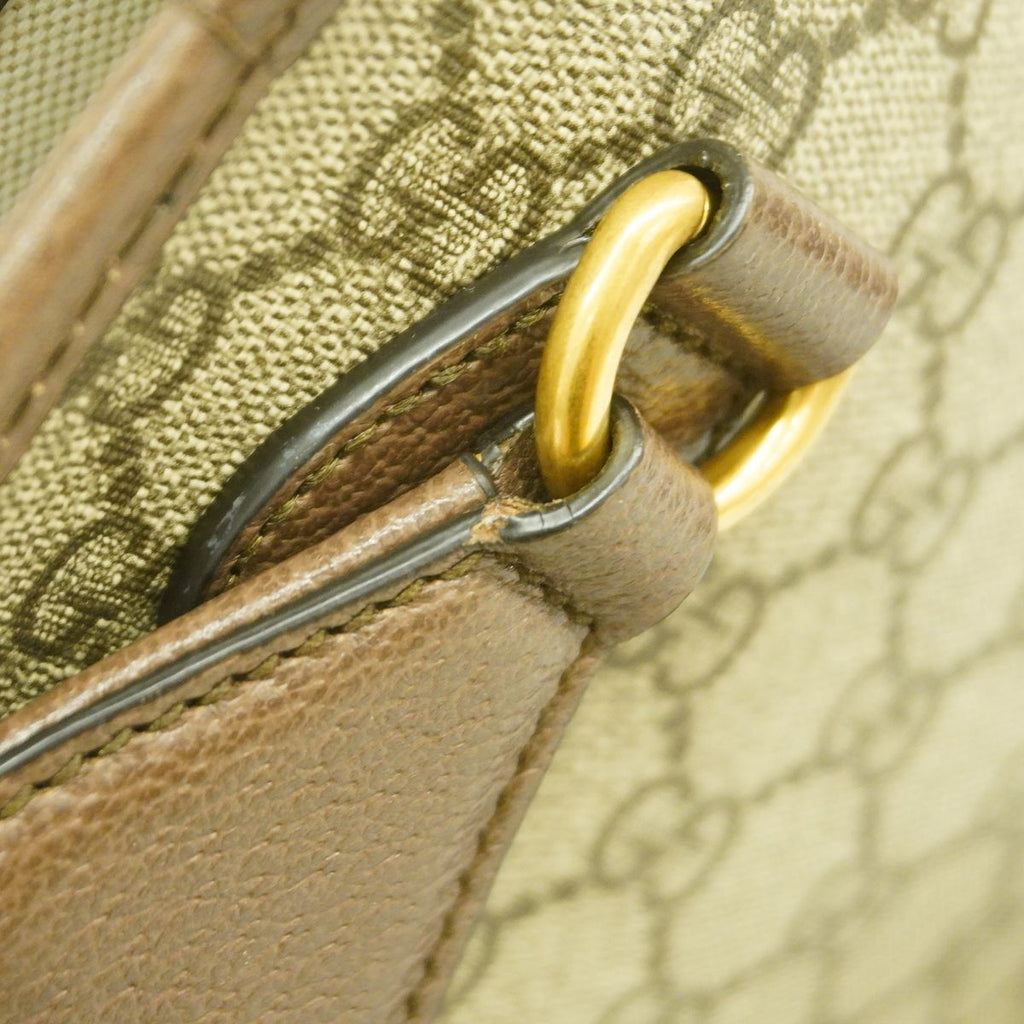 Gucci Shoulder Bag GG Supreme Beige Gold — view 7