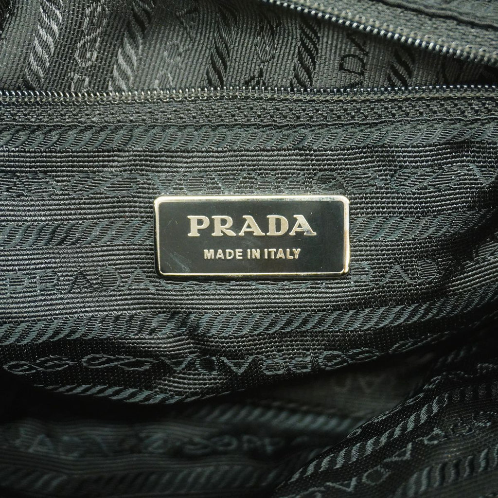 Prada Backpack Nylon Black Silver — view 5