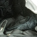 Prada Backpack Nylon Black Silver — view 4