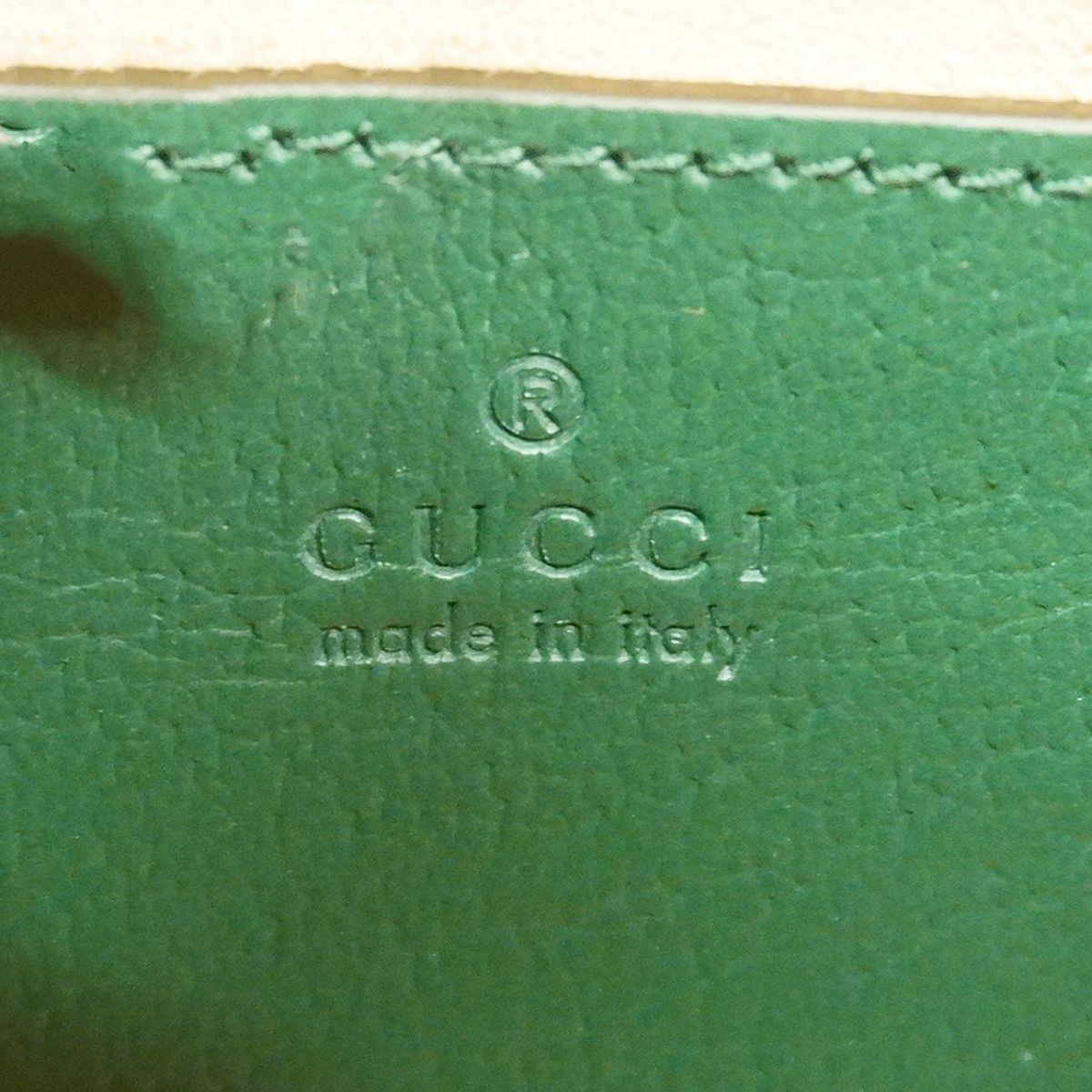 Gucci Bamboo Leather Green Gold 2-Way Bag — view 5