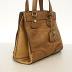 Celine Leather Brown Silver Handbag — view 2