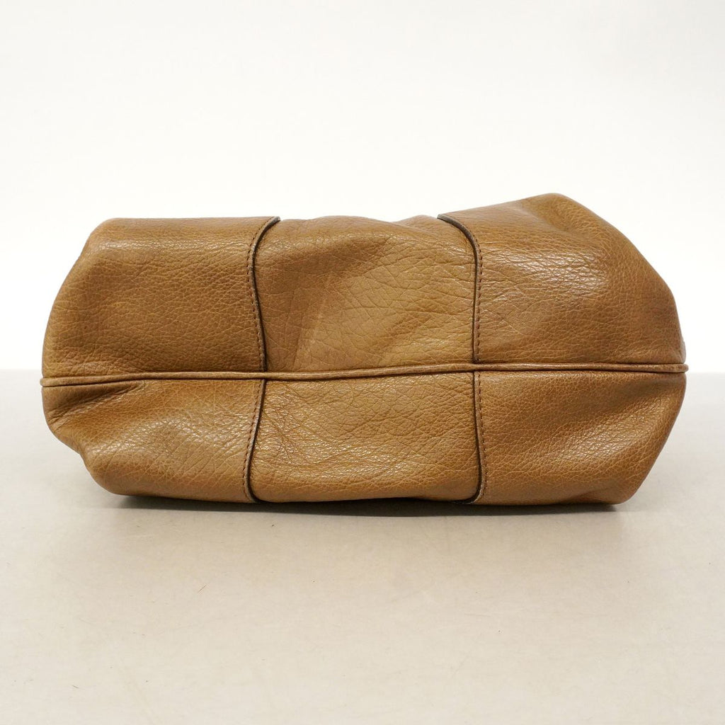 Celine Leather Brown Silver Handbag — view 3