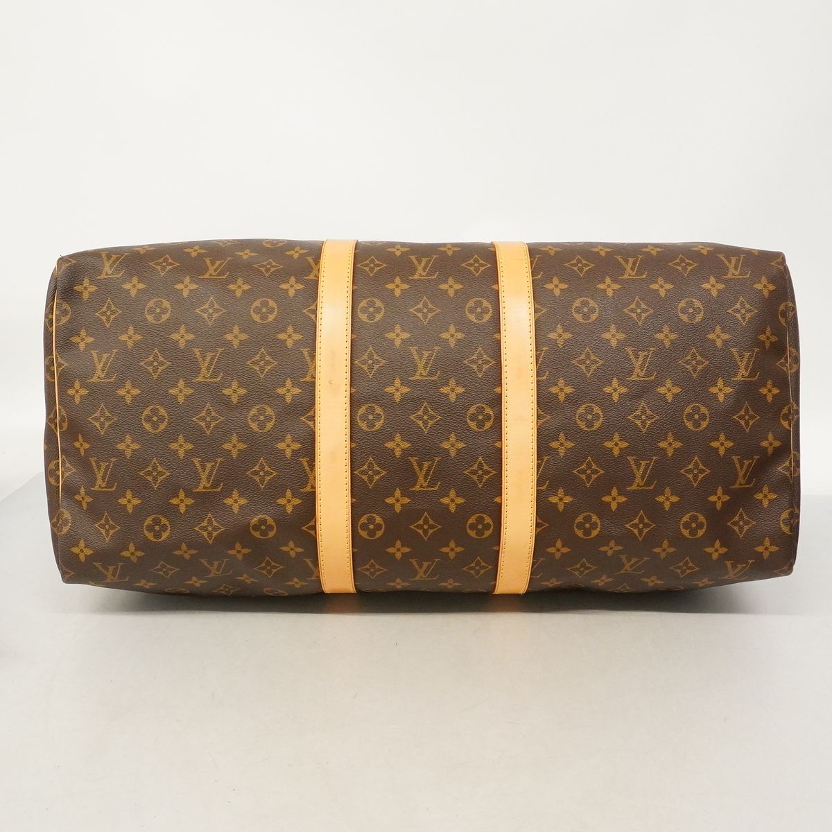 Louis Vuitton Boston Bag Monogram Keepall 55 Brown — view 3