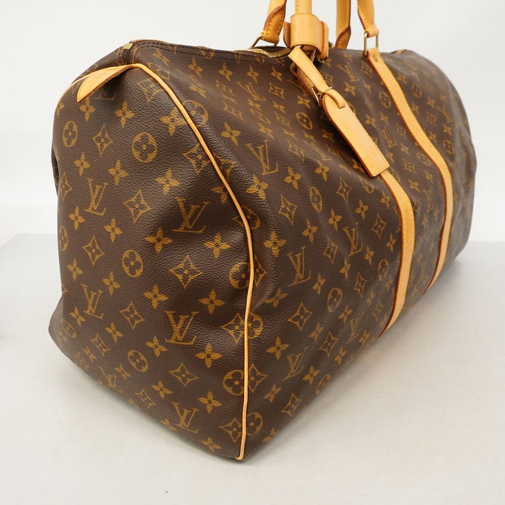 Louis Vuitton Boston Bag Monogram Keepall 55 Brown — view 2