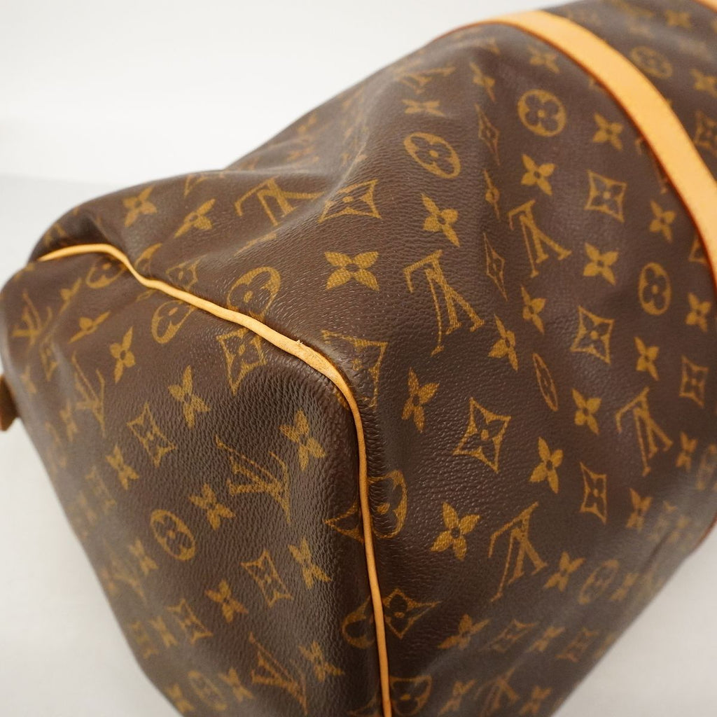 Louis Vuitton Boston Bag Monogram Keepall 55 Brown — view 6