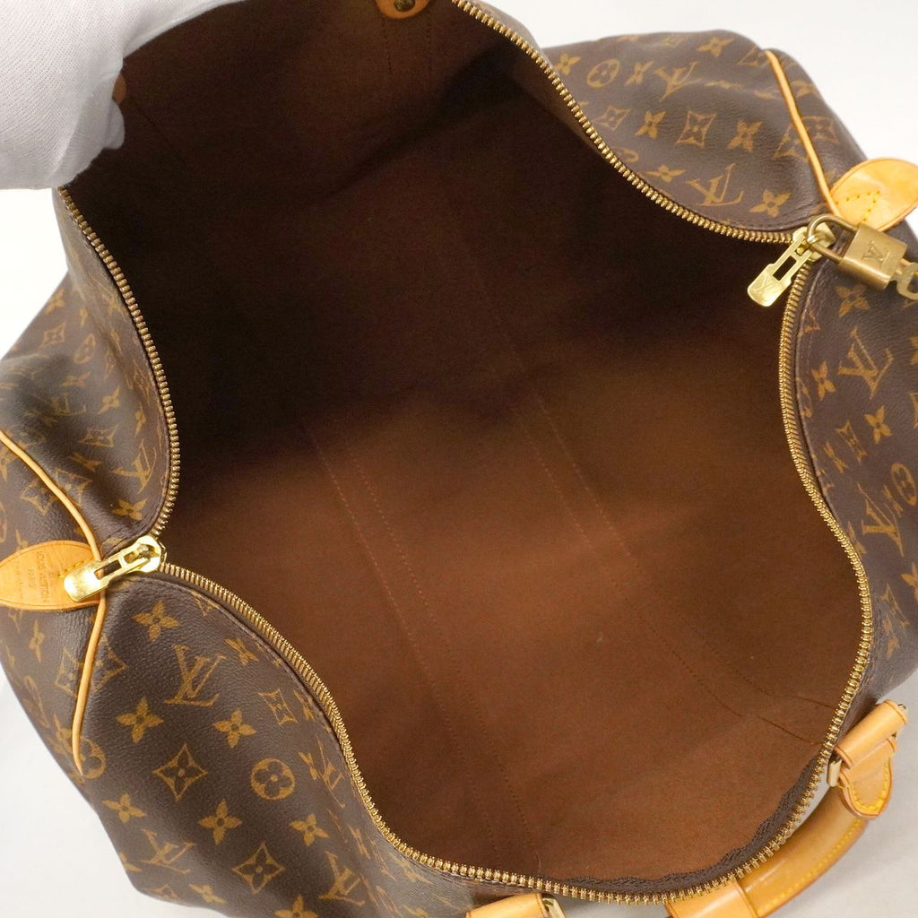 Louis Vuitton Boston Bag Monogram Keepall 55 Brown — view 4