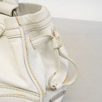 Celine Leather White Silver Handbag — view 7