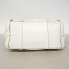 Celine Leather White Silver Handbag — view 3