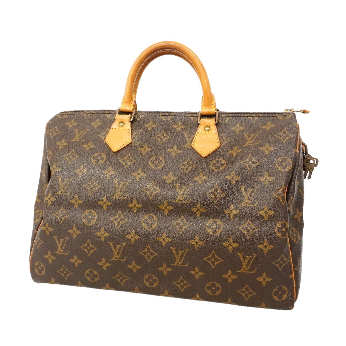 Louis Vuitton Monogram Speedy 35 Brown Handbag
