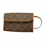 Louis Vuitton Waist Bag Monogram Pochette Florentine Brown