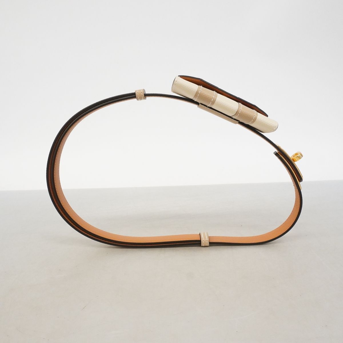 Hermes Belt Kelly Veau Epsom Trench Gold — view 3