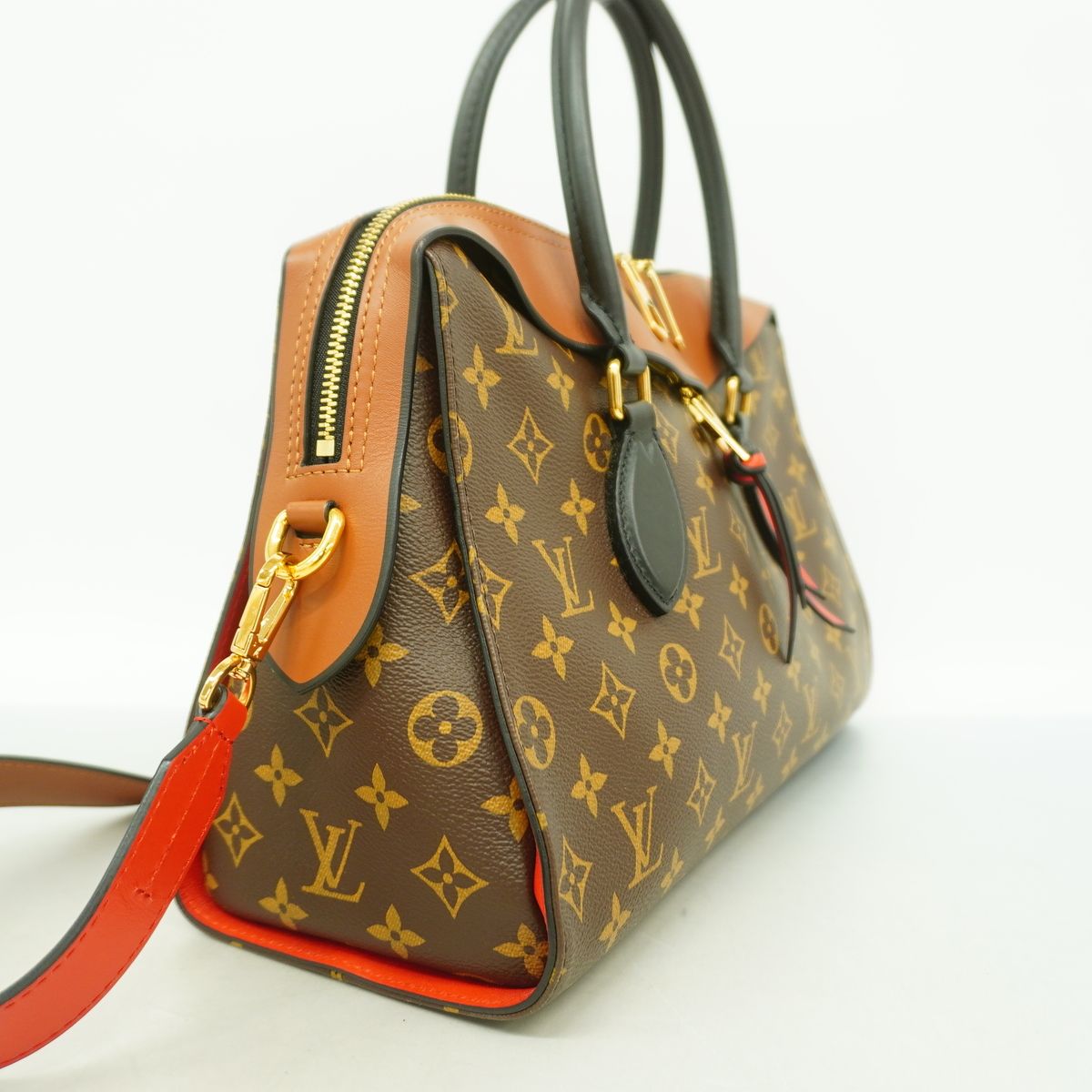 Louis Vuitton Handbag Monogram Roulis Tote Brown 2-Way — view 2