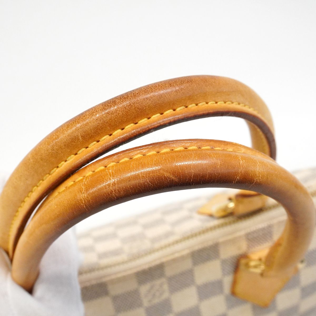 Louis Vuitton Tote Bag Damier Azur Saleya PM White — view 7