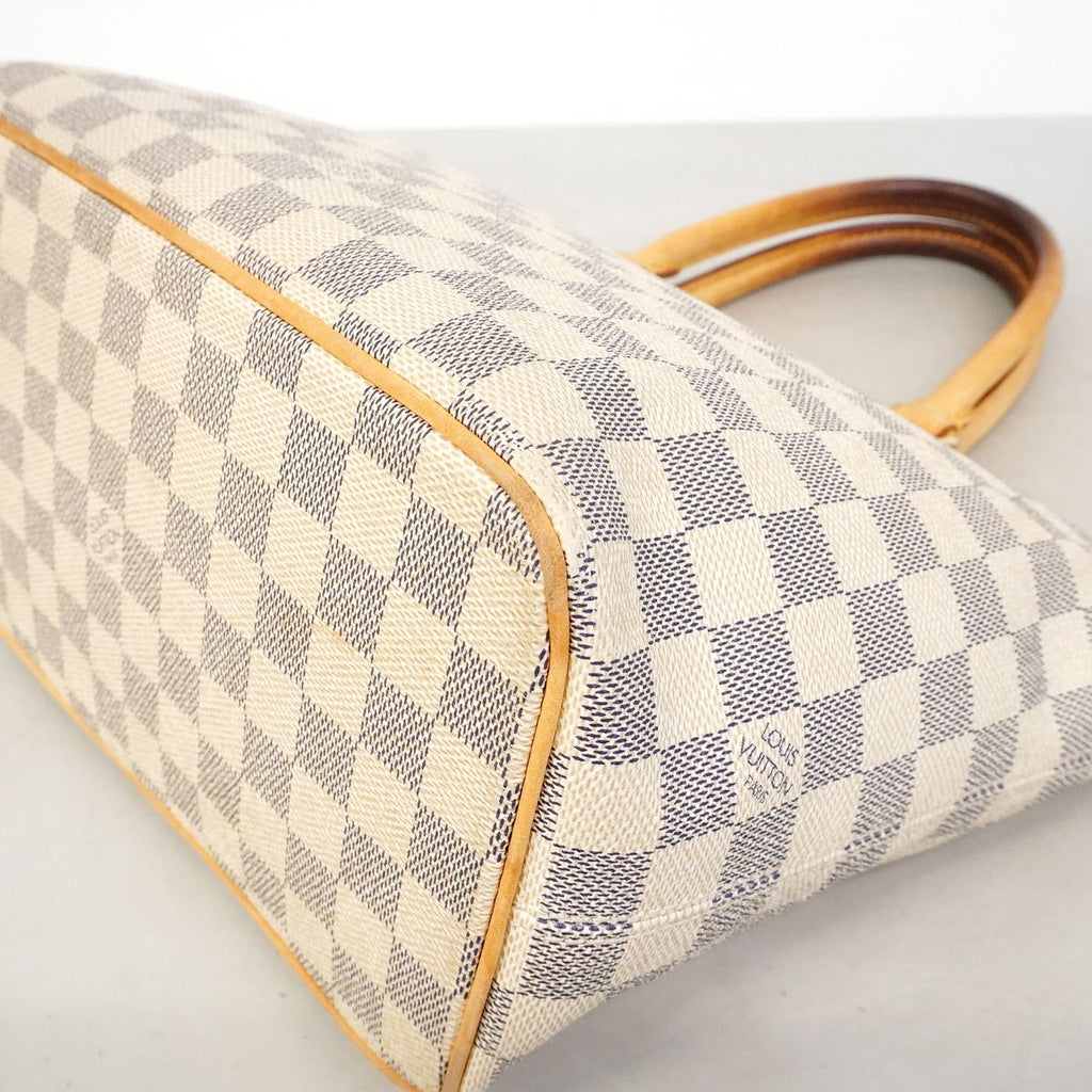 Louis Vuitton Tote Bag Damier Azur Saleya PM White — view 6