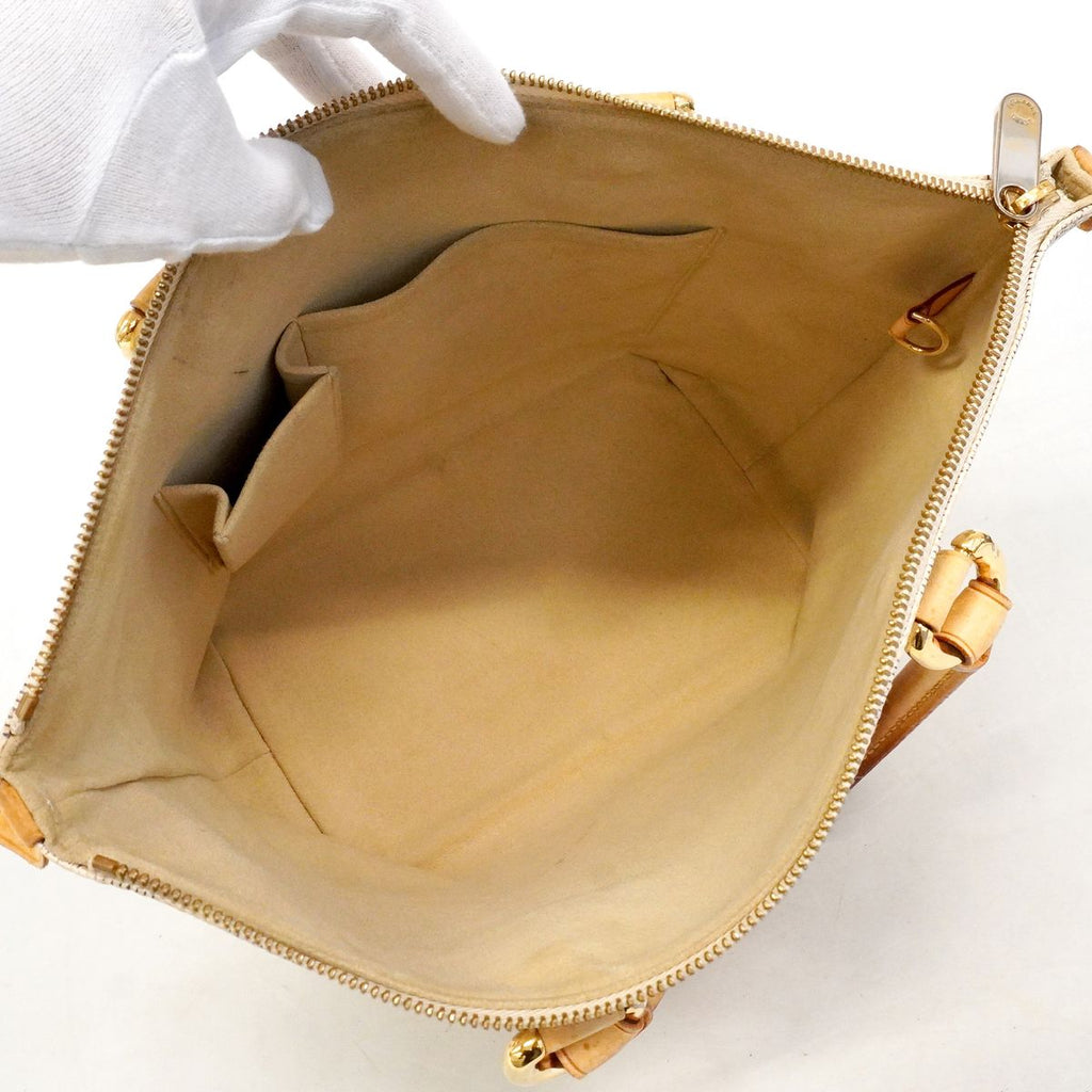 Louis Vuitton Tote Bag Damier Azur Saleya PM White — view 4