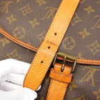Louis Vuitton Shoulder Bag Monogram Saumur 35 Brown — view 8