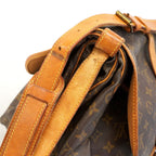 Louis Vuitton Shoulder Bag Monogram Saumur 35 Brown — view 6