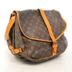 Louis Vuitton Shoulder Bag Monogram Saumur 35 Brown — view 2