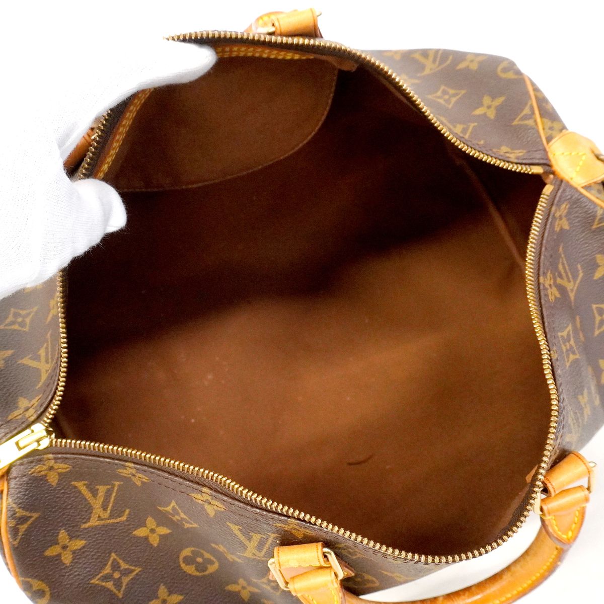 Louis Vuitton Monogram Speedy 40 Brown Handbag — view 4