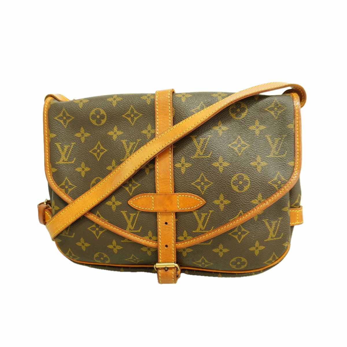 Louis Vuitton Shoulder Bag Monogram Saumur 30 Brown