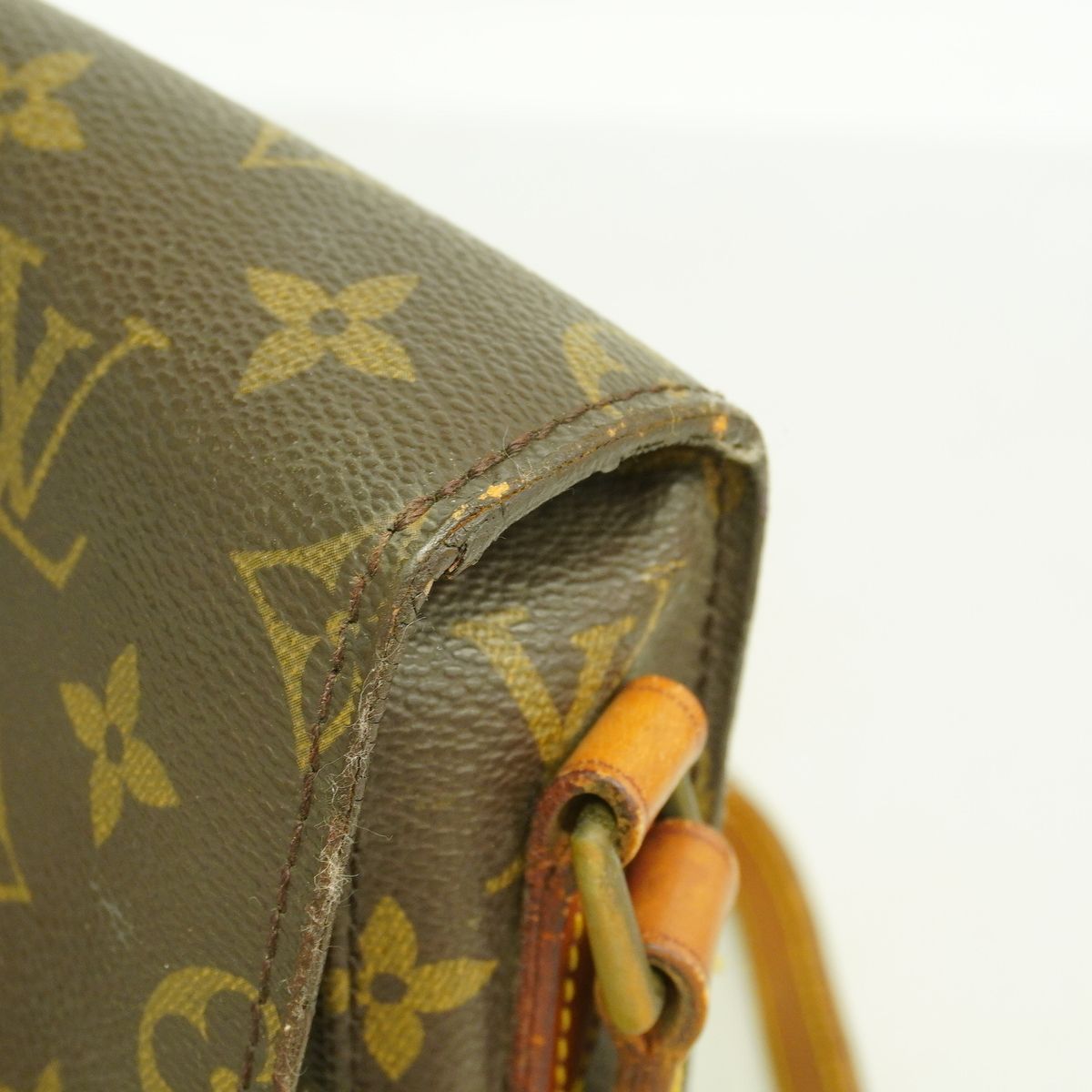 Louis Vuitton Shoulder Bag Monogram Mini Saint Cloud Brown — view 8