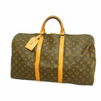Louis Vuitton Boston Bag Monogram Keepall 50 Brown
