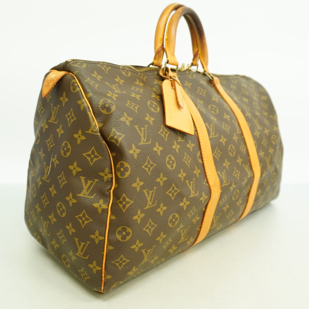 Louis Vuitton Boston Bag Monogram Keepall 50 Brown — view 2