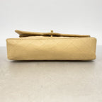 Chanel Shoulder Bag Quilted Lambskin Beige Gold — view 3