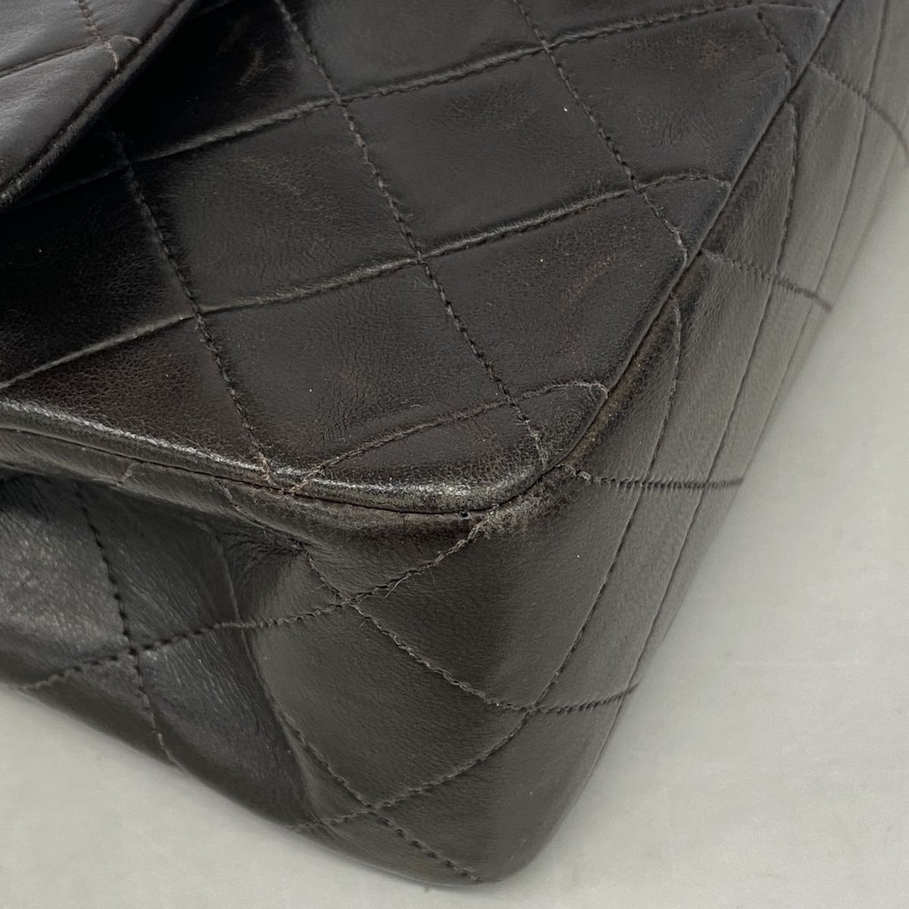 Chanel Shoulder Bag Quilted Lambskin Black Gold — view 6